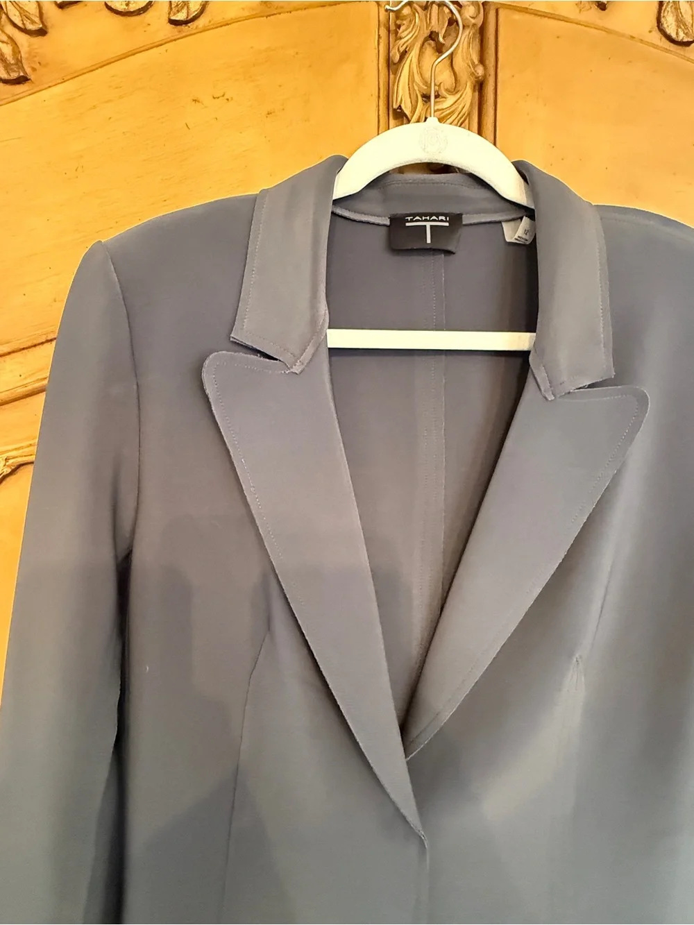 Tahari Charcoal Gray Women's Tailored Blazer - Picture 6 of 9